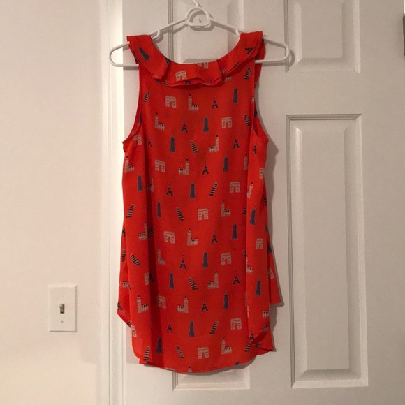 Anthropologie High-Low Sleeveless Blouse - Picture 3 of 4